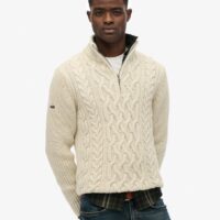 Superdry Kabeltrui Half Zip