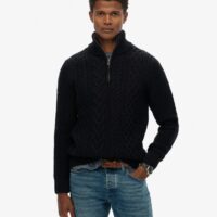 Superdry Kabeltrui Half Zip