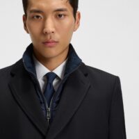 BOSS Slim-fit Mantel